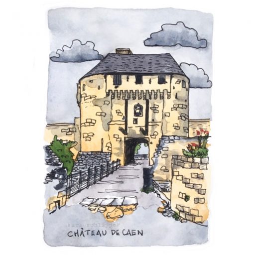 Tekening Château de Caen