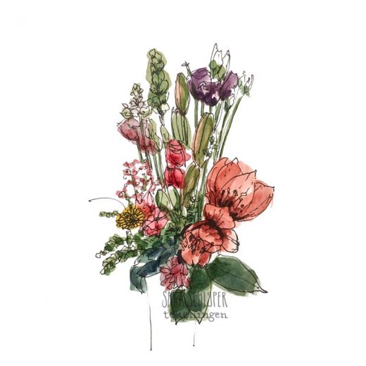 Tekening Boeket