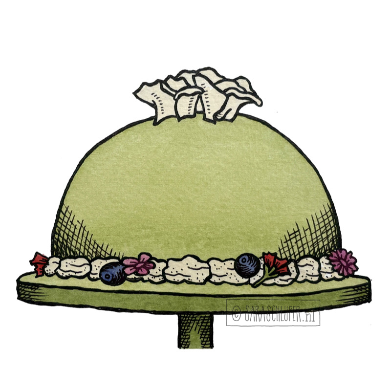 tekening prinsessentaart van shai - hhb s13a06