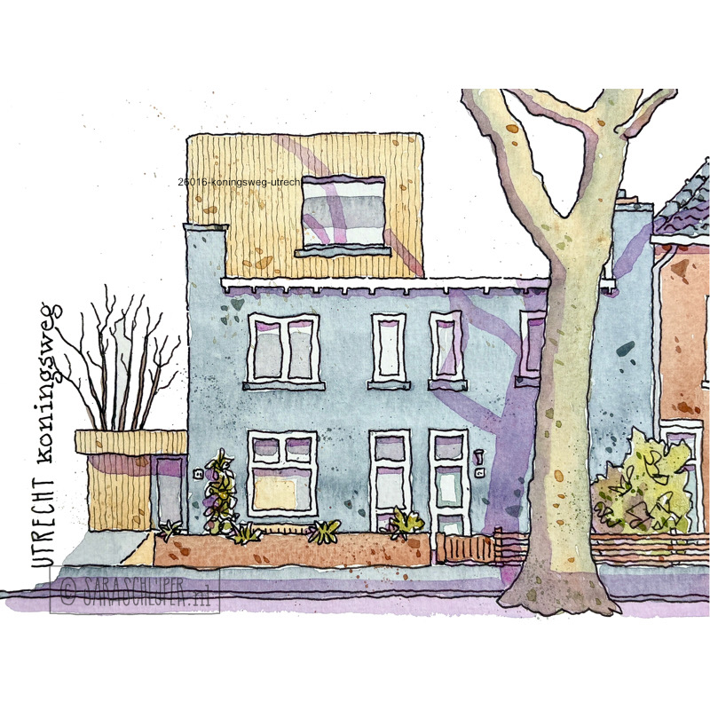 tekening koningsweg - utrecht