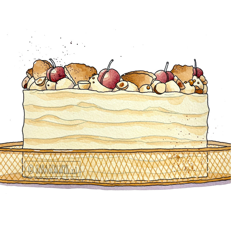 Tekening tulband van Ine - Heel Holland Bakt Elke Dag - seizoen 2026 afl. 3