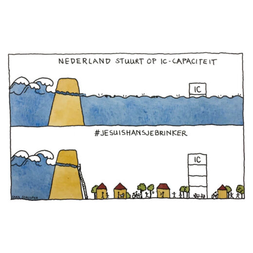 Cartoon Nederland stuurt op IC-capaciteit