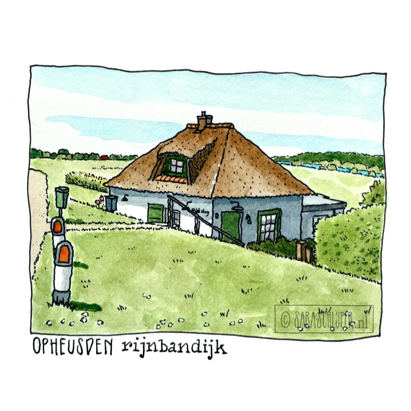 tekening rijnbandijk - opheusden