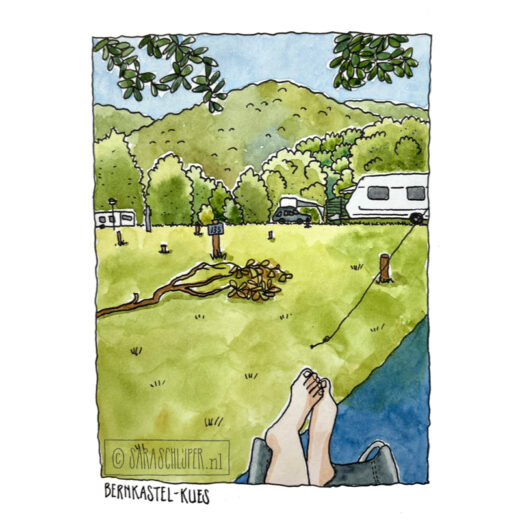 tekening voor de tent - bernkastel-kues