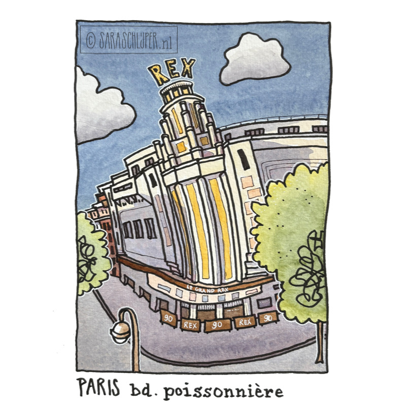 le grand rex - paris | sara schlijper tekeningen